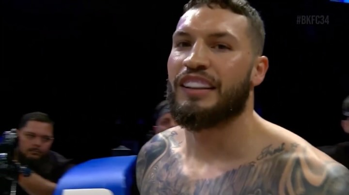 Blake BAD Davis in the ring at BKFC 34